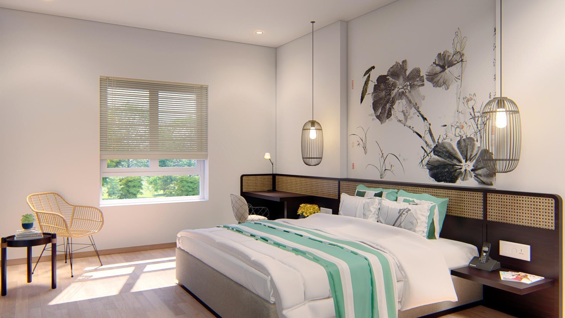 standard double room | 1 bedroom, minibar, in-room safe, individually furnished