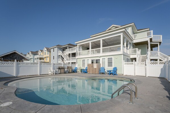 A heated pool