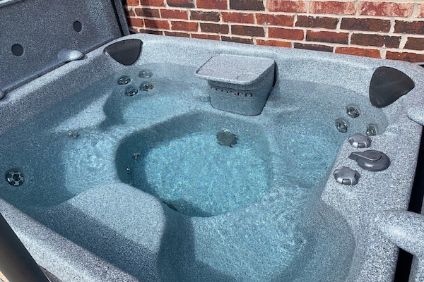 This awesome hot tub is seasonal from September to May.