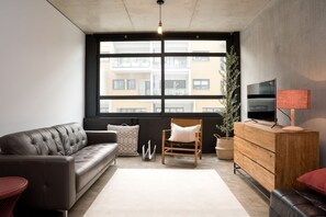 TV, Netflix, DVD player, books - LUXE Boutique Warehouse Style KING BED - EV Charger - Central Canberra Location! (Kingston)