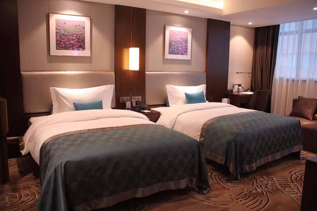 Pillow-top beds, in-room safe, desk, blackout curtains