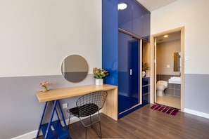 스탠다드 아파트 | 욕실 | 샤워 시설, 헤어드라이어, 슬리퍼, 타월