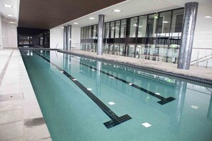 Indoor pool, a heated pool