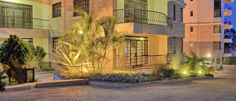 Front of property - evening/night