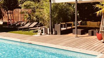 AuĂenpool, beheizter Pool