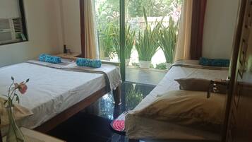 Individually decorated, individually furnished, desk, iron/ironing board