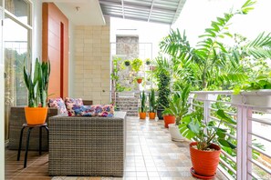 Sala de estar en el lobby