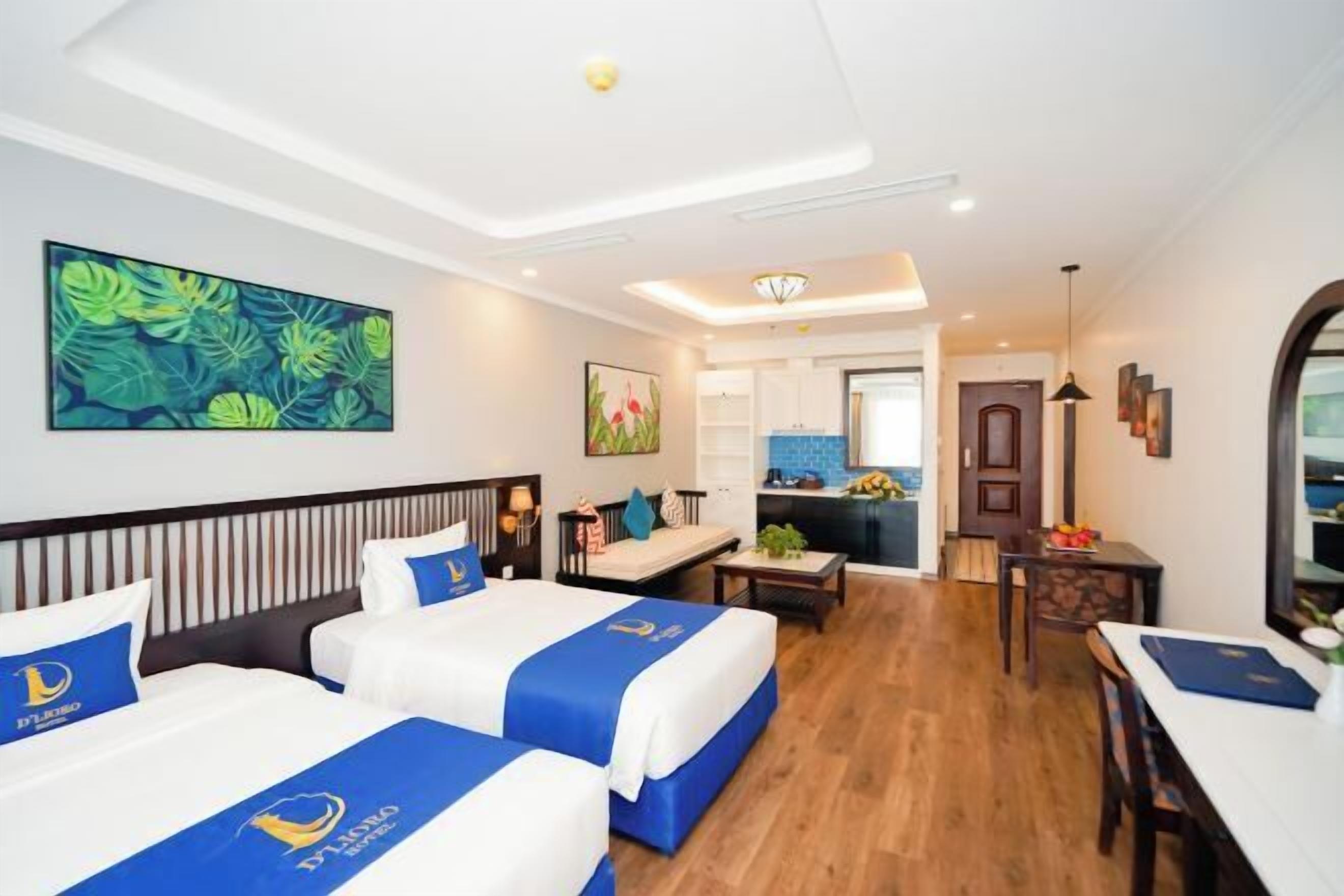 Peralatan tempat tidur premium, busa memori, bar mini 