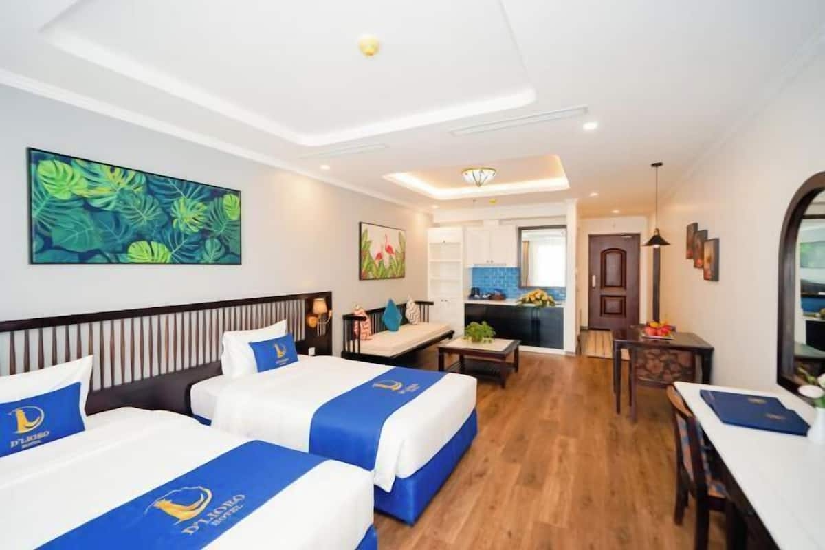 Premium bedding, memory foam beds, minibar, in-room safe