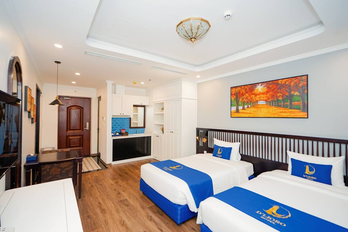 Chambre Sénior double ou avec lits jumeaux | Literie de qualité, lit avec matelas en mousse à mémoire, minibar
