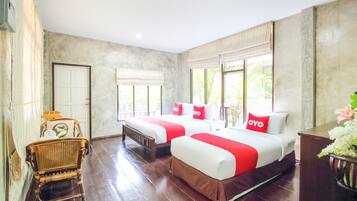 Kamar Triple Deluks | 1 kamar tidur, meja kerja, Wi-Fi gratis, dan seprai linen