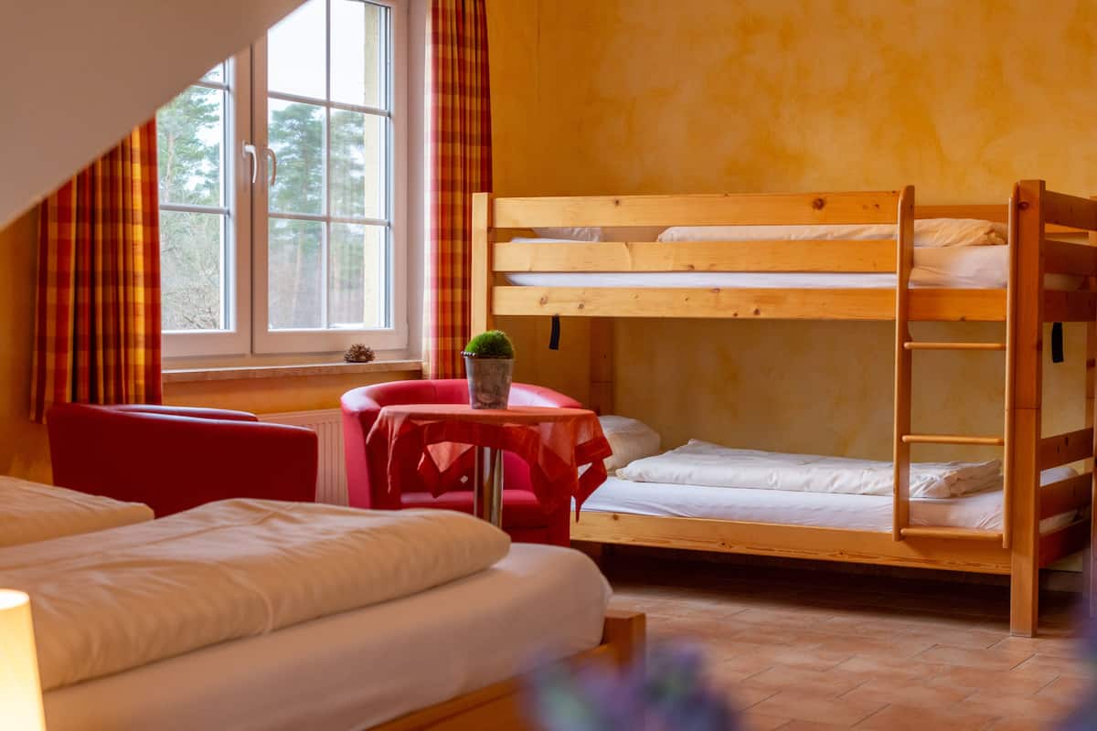 Quadruple Room | Blackout drapes, iron/ironing board (on request), WiFi (free)