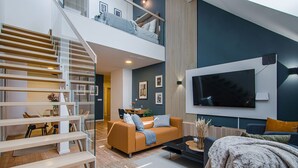 Leilighet – deluxe, 2 soverom | Oppholdsområde