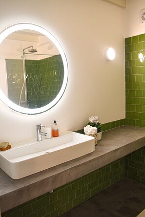 Cottage, 1 camera da letto | Bagno | Doccia, asciugacapelli, asciugamani, sapone