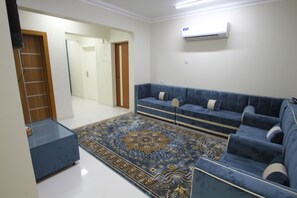 Deluxe Apartment, 1 Bedroom | Living room - AlShahba Hotel Apartments (Seeb)