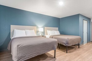 Desk, laptop workspace, free WiFi, bed sheets - WoodSpring Suites Atlanta McDonough (McDonough)