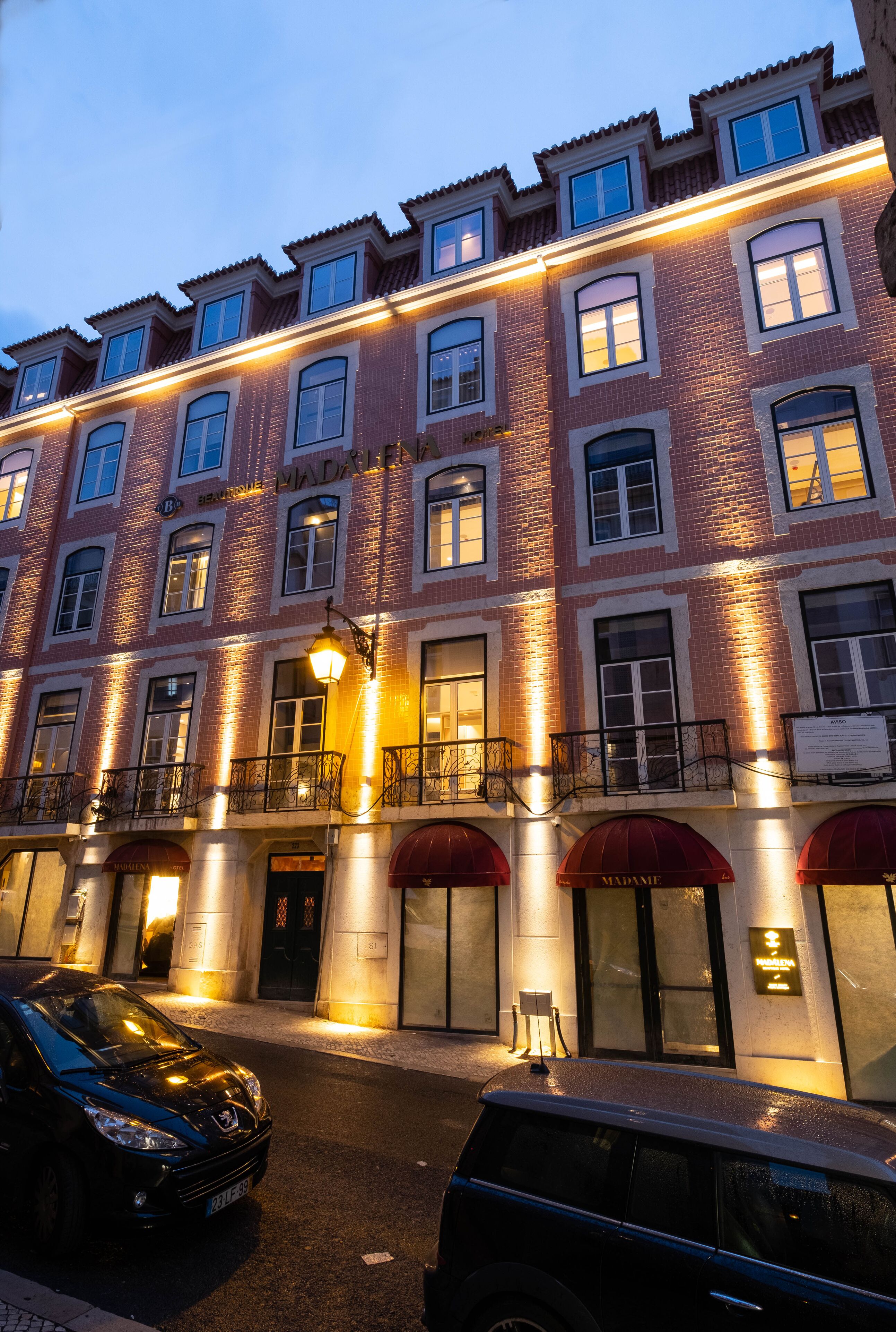 Front of property – evening/night