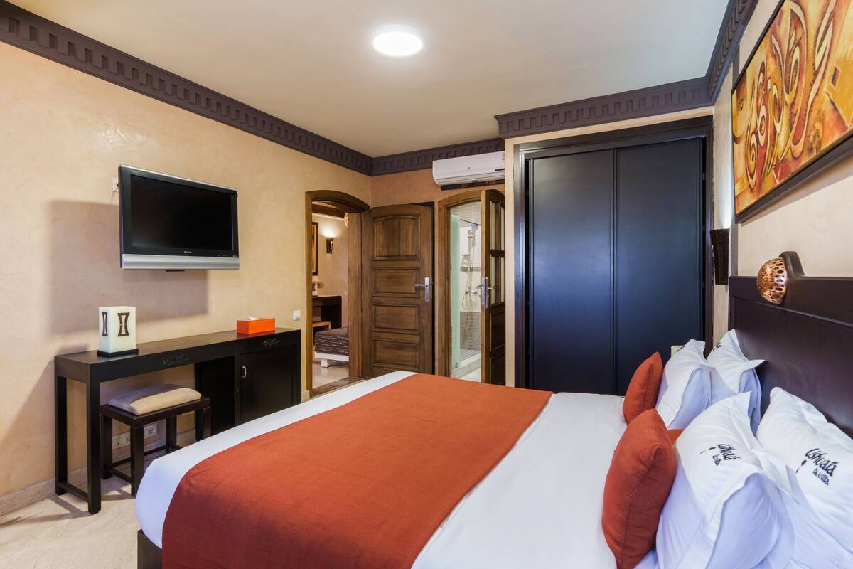Dobbeltrom – deluxe (Arganier) | Sengetøy av topp kvalitet, minibar, safe på rommet og skrivebord