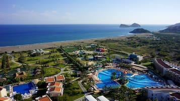 Private beach, beach bar