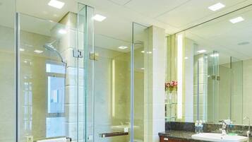 Minibar, desk, blackout drapes, iron/ironing board