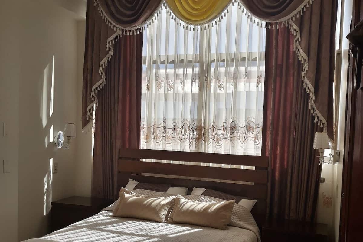 In-room safe, desk, laptop workspace, blackout curtains