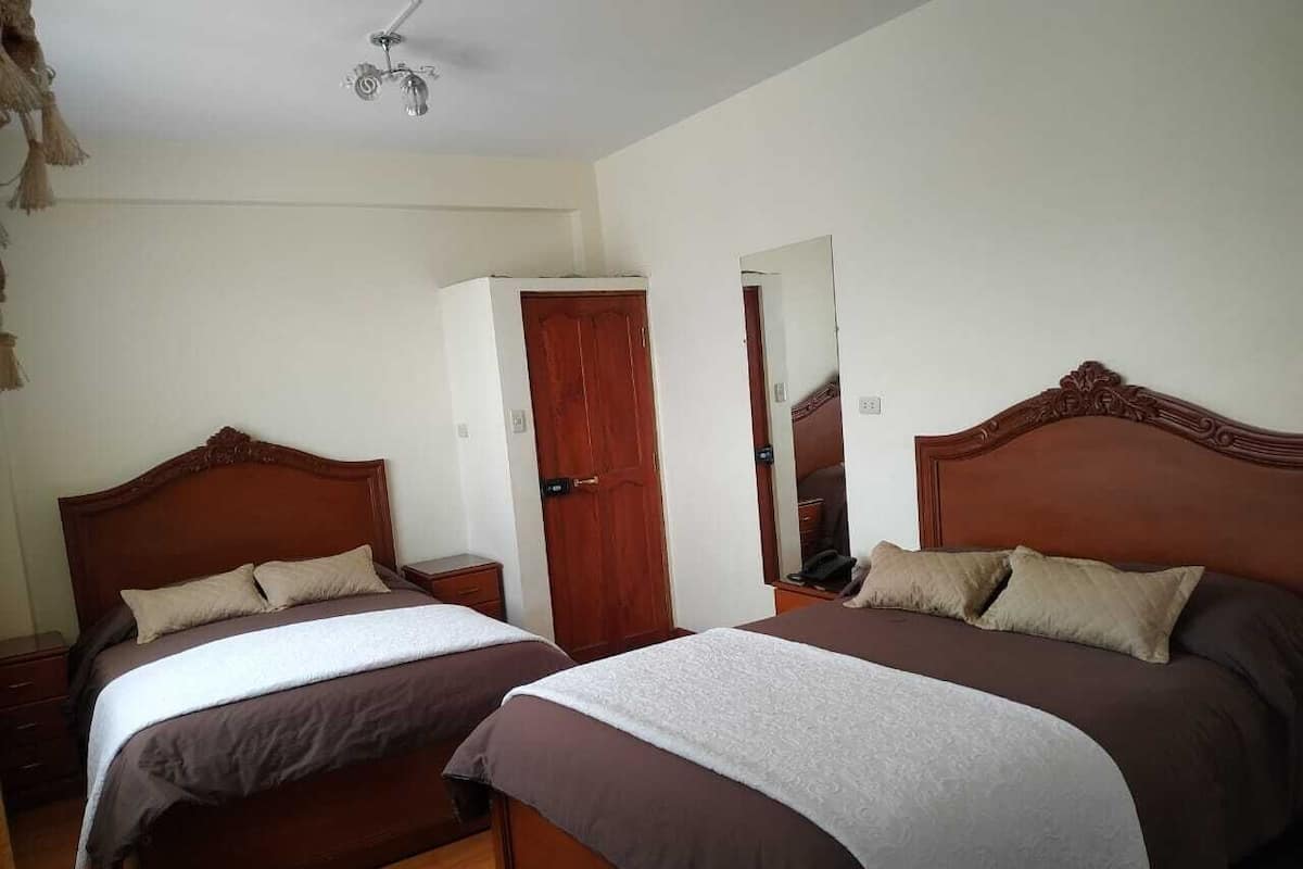 Family Quadruple Room, 2 Double Beds, Private Bathroom
