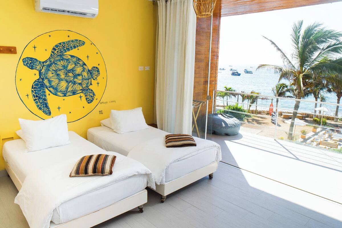 Family Room, Sea View | Blackout drapes, WiFi (free), bed sheets