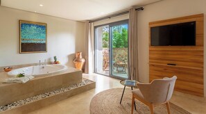 Patio Garden Suite | Premium bedding, Tempur-Pedic beds, minibar, in-room safe - Ecclesia Hotel - Adults Only (Fethiye)