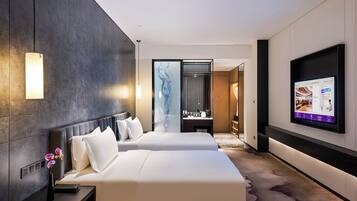 Deluxe Room, 2 Single Beds | Minibar, in-room safe, desk, soundproofing