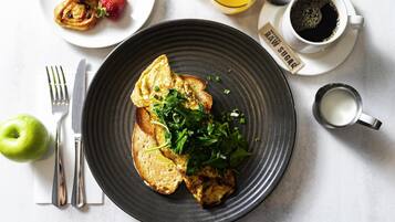 Dagelijks ontbijtbuffet (AUD 27 per persoon)