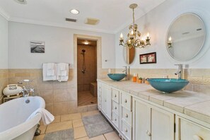 Hair dryer, towels
