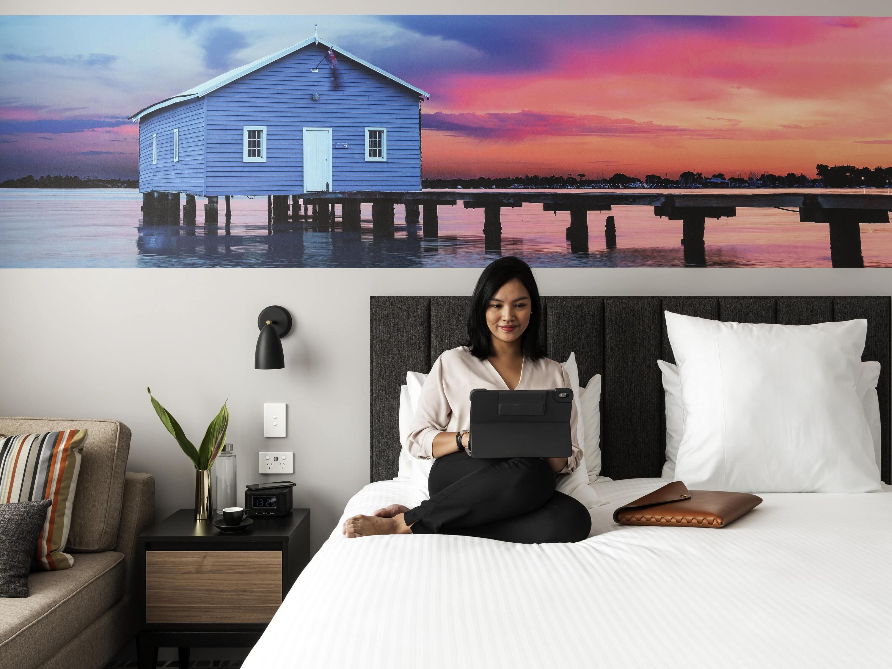 Ropa de cama de alta calidad, caja fuerte, decoración individual