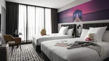 Deluxe Double Room, 2 Double Beds | Premium bedding, in-room safe, individually decorated