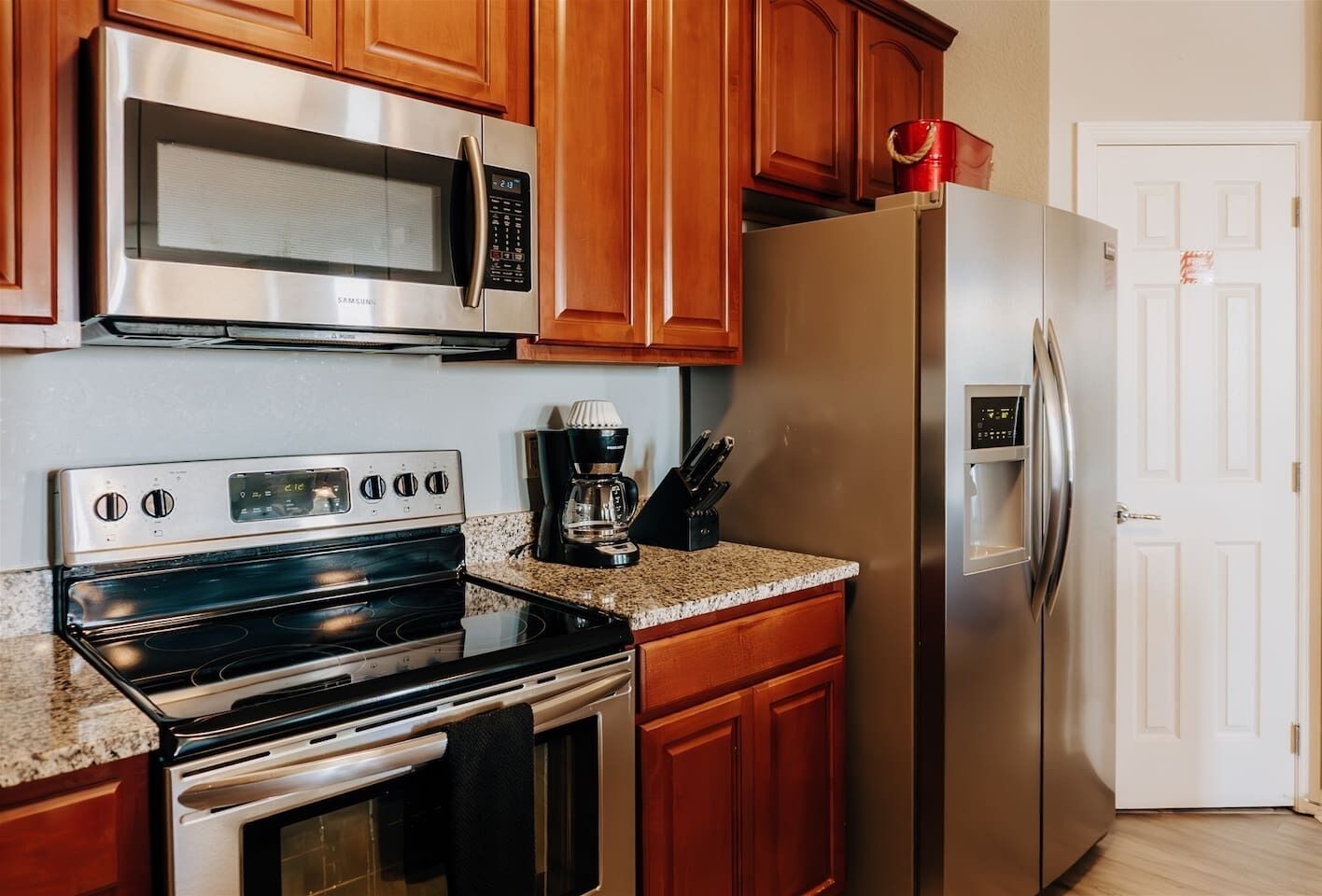 Fridge, oven, toaster