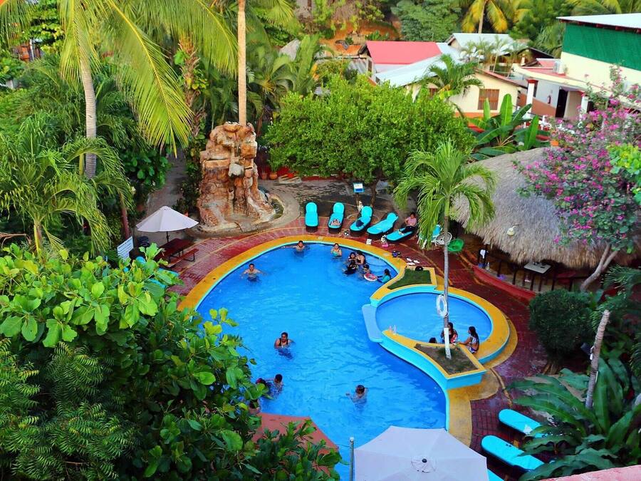 Outdoor pool, open 10:00 AM to 10:00 PM, sun loungers