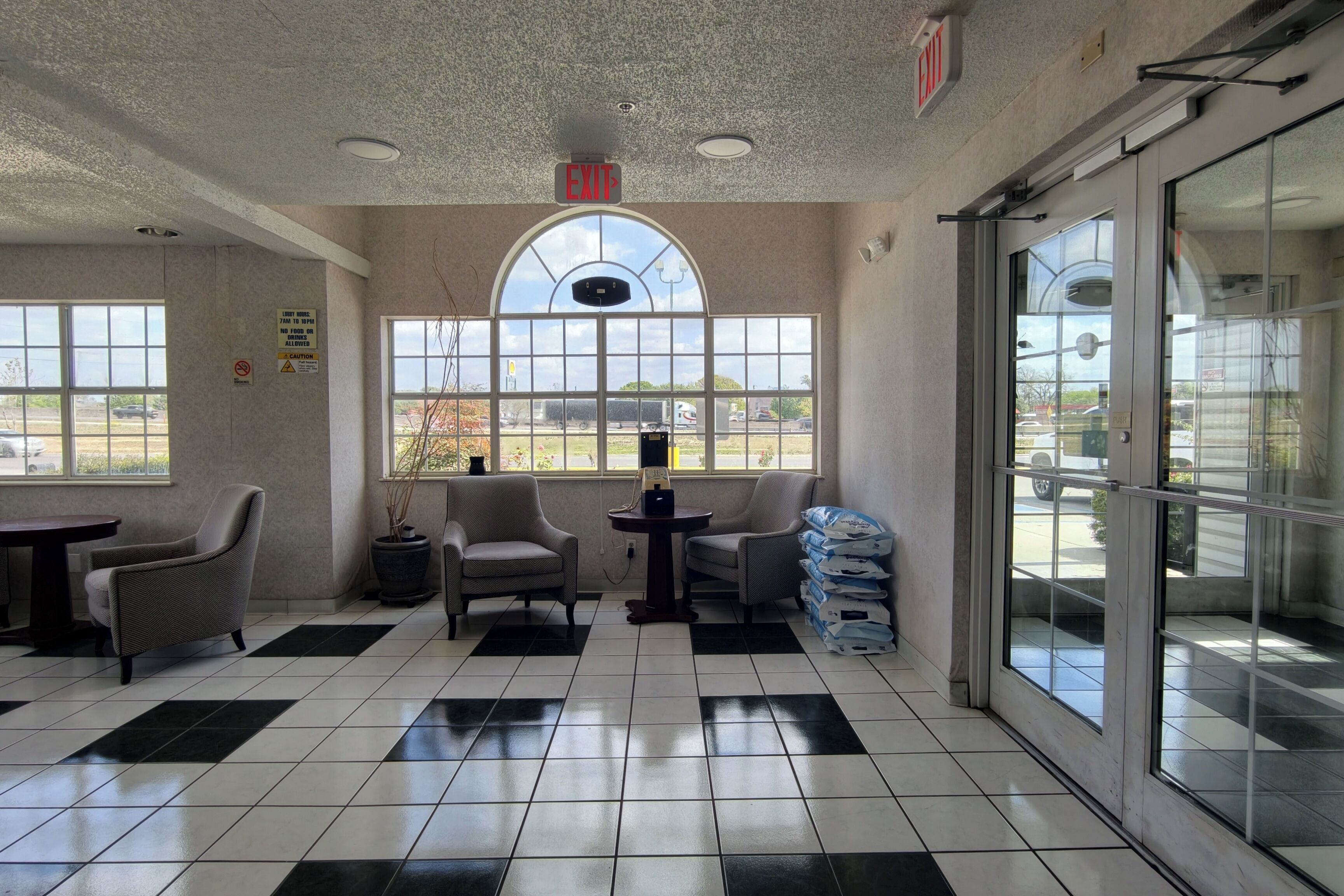 Zona de estar del vestíbulo