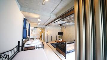 Grand Suite, Non Smoking (1F) | Iron/ironing board, WiFi (free), bed sheets