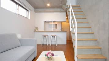 Family Suite, Non Smoking (4F) | Living area | Flat-screen TV