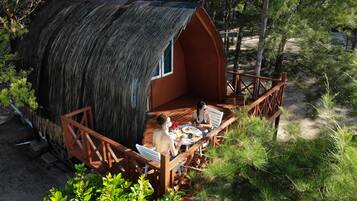 Chambre Standard, salle de bains privée | Vue depuis le balcon