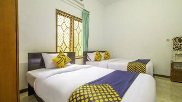 Kamar Double Keluarga | Wi-Fi gratis dan seprai linen