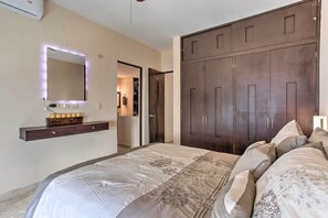 2 bedrooms, iron/ironing board, internet, bed sheets