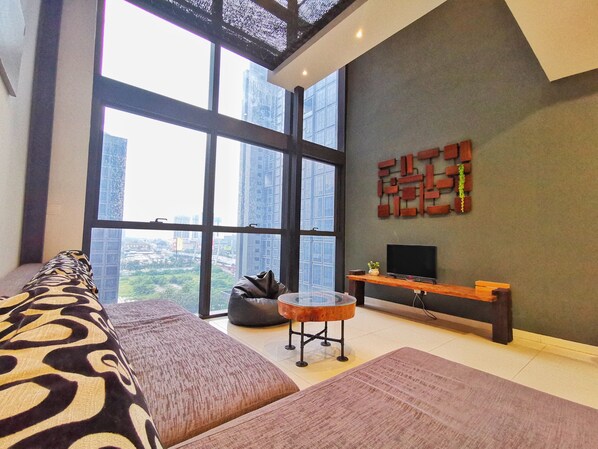 時尚套房 (201T - Forest Style Relaxing) | 客廳 | 平面電視