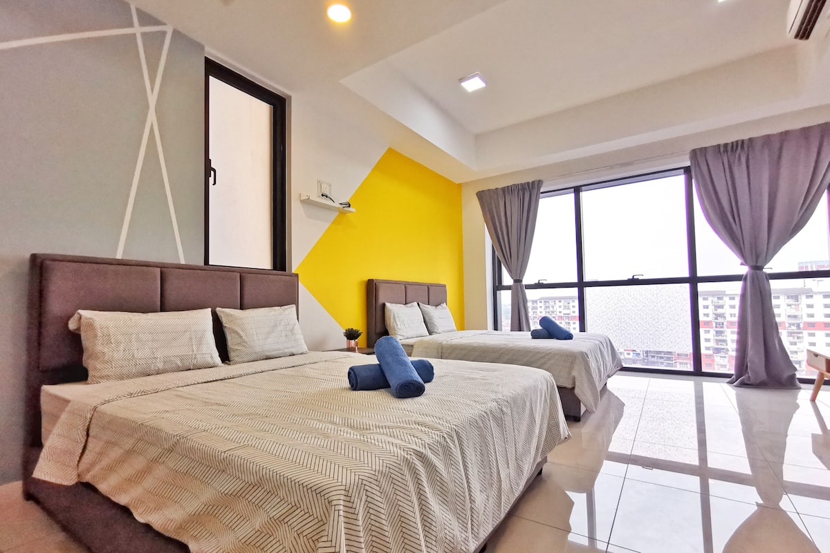 Design Apartment | 3 bilik tidur, Wi-fi percuma