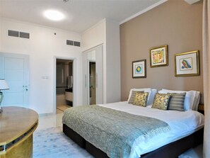 Appartement Deluxe, 1 chambre | 1 chambre, bureau, lit de bébé (gratuit), accès au Wi-Fi (inclus)