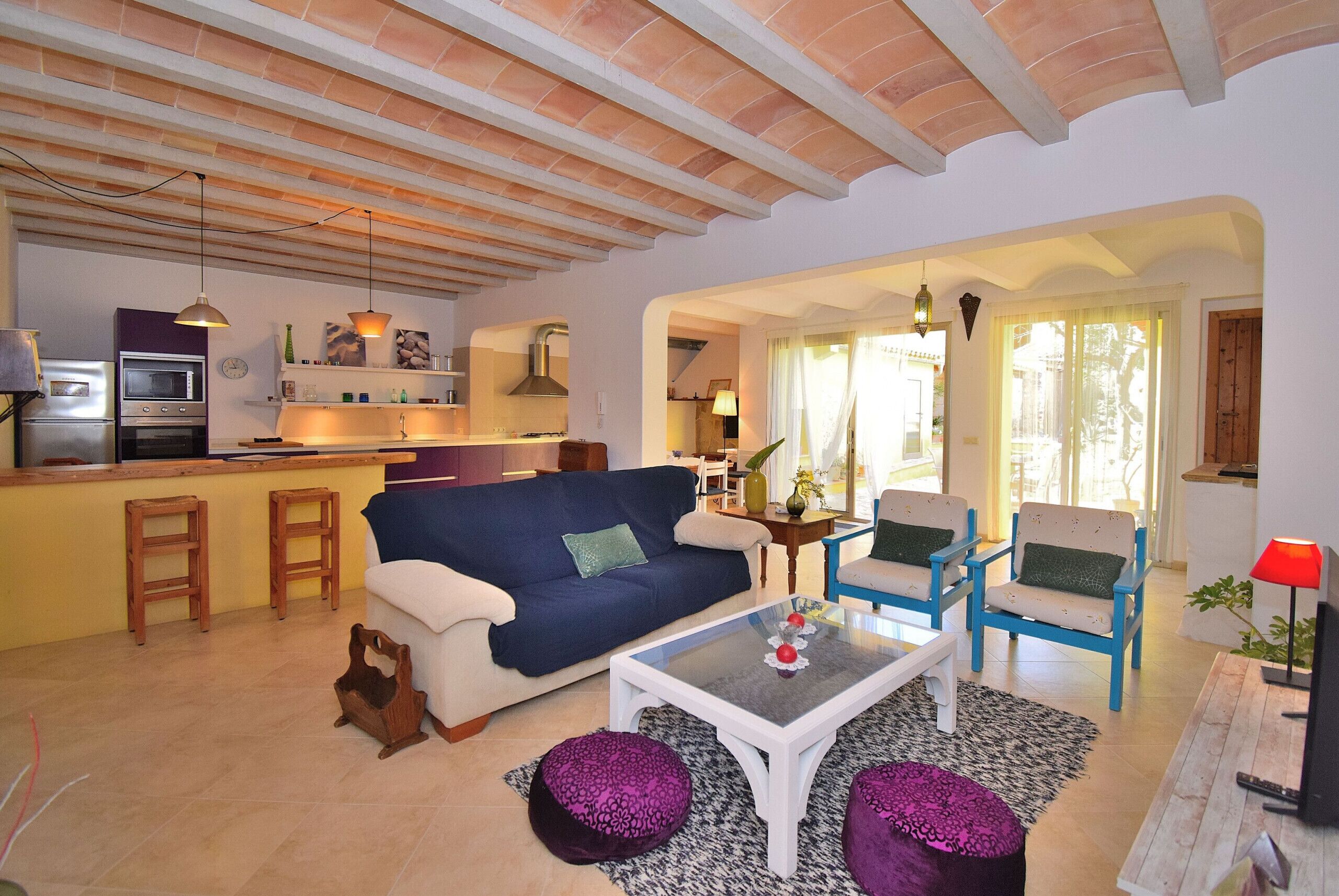 Televisie en een open haard