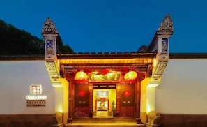 Front of property – evening/night