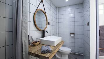 Towels, soap, toilet paper