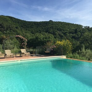 Outdoor pool - Sangiovese 1 bedroom stunning apartment from Fontanaro Property (Paciano)
