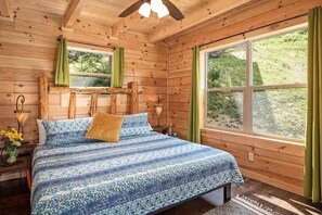 2 bedrooms, blackout drapes, iron/ironing board, WiFi