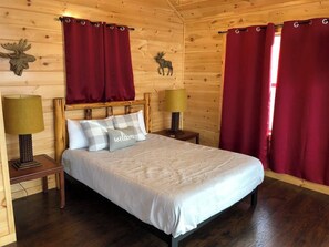 2 bedrooms, blackout curtains, iron/ironing board, travel cot